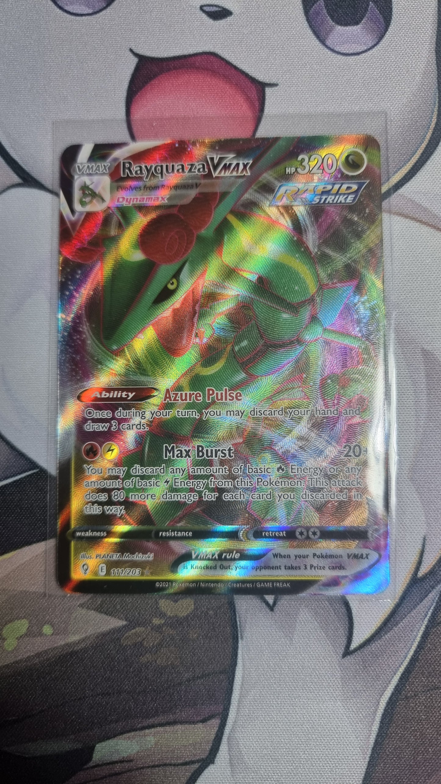 Pokemon Evolving Skies Rayquaza VMAX 111/203 - English single