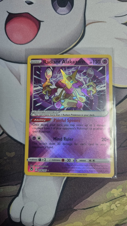 Pokémon TCG Radiant Alakazam Silver Tempest 059/195 - English single