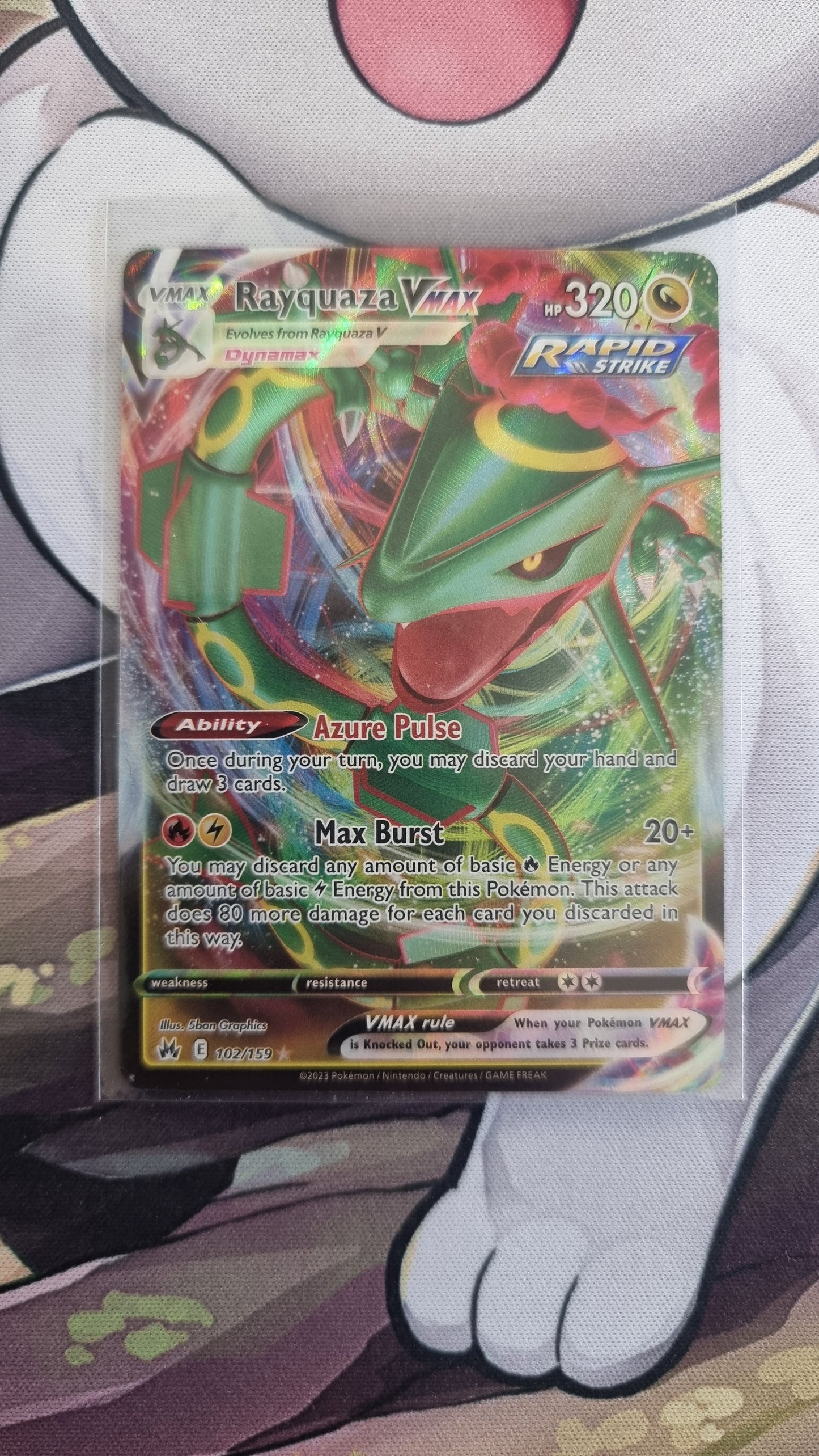 Pokémon TCG Rayquaza VMAX Crown Zenith 102/159 - English single