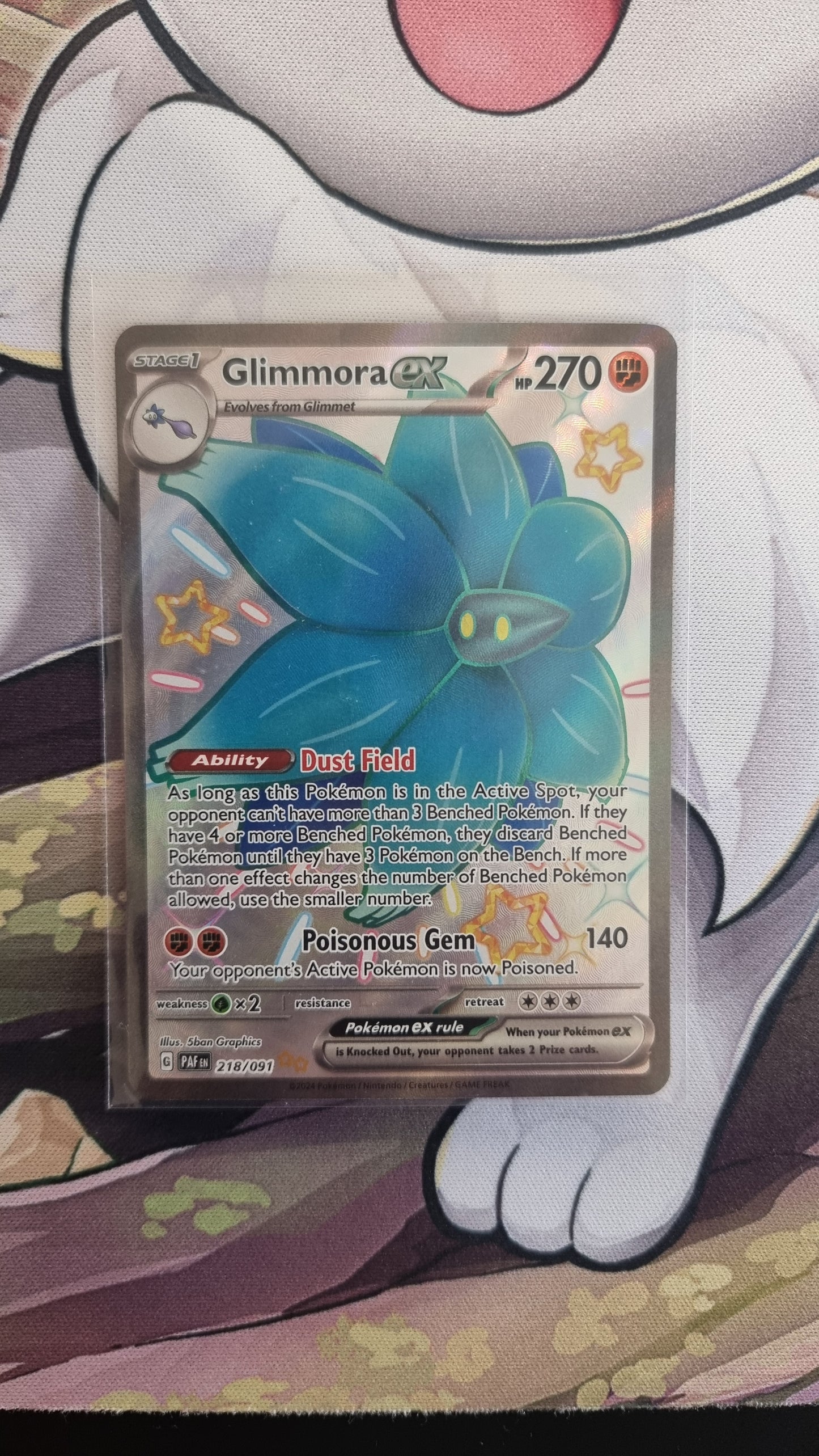 Pokemon - Glimmora ex - 218/091 - SV Paldean Fates - English single