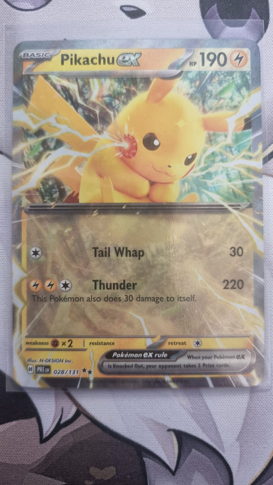 Pikachu EX 28/131 - Prismatic Evolutions Holo - English single