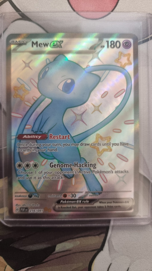 Mew ex 216/091 Sv: Paldean Fates full art shiny - English single