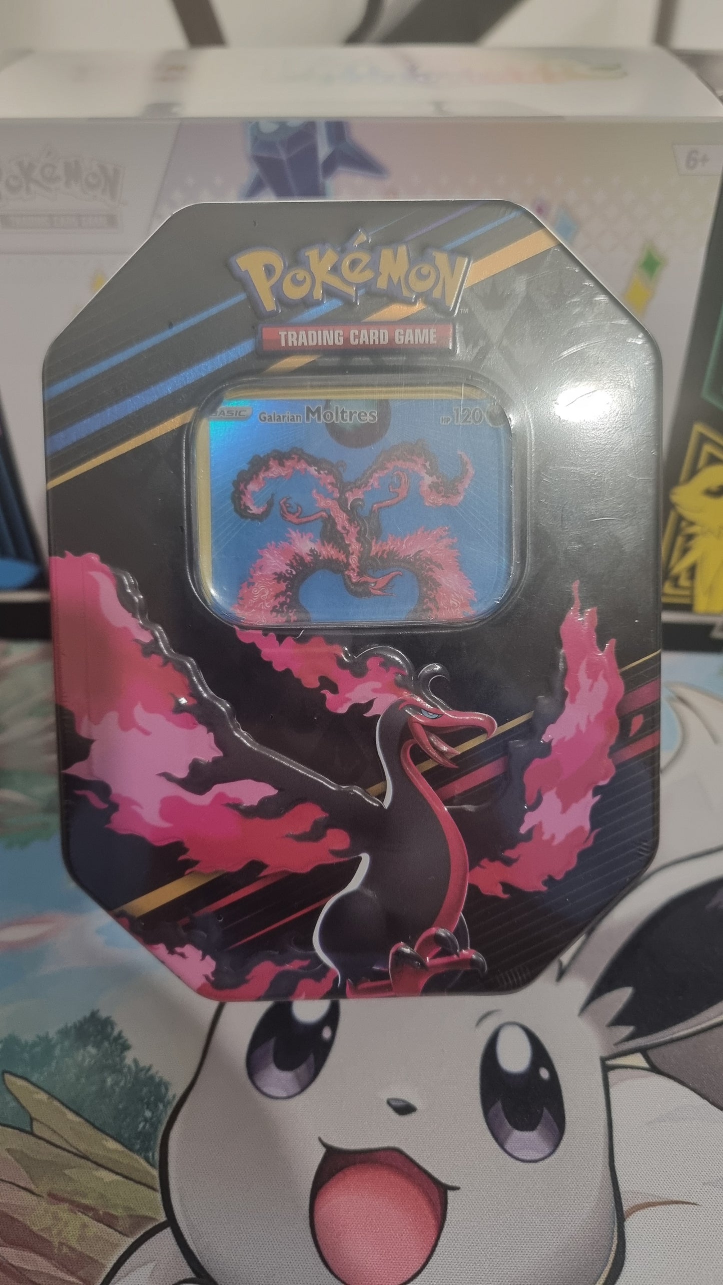 Crown Zenith Galarian Moltres Tin