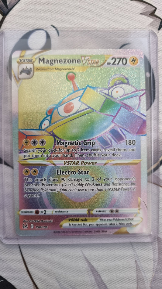 Magnezone V Star 198/196  Rainbow Secret Rare Holo - English single